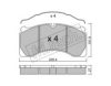 fri.tech. 619.0 Brake Pad Set, disc brake